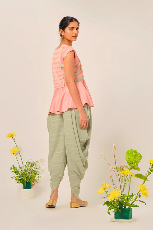 Purple Pitara Sirohi Top and Dhoti Set 3