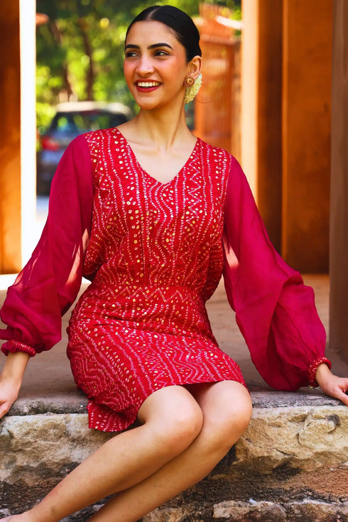 Nyraa Bandhani Dress