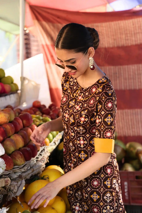 Purple Pitara Anna Patola Dress 8