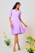 Purple Pitara Lavender Georgette Tea Dress 2