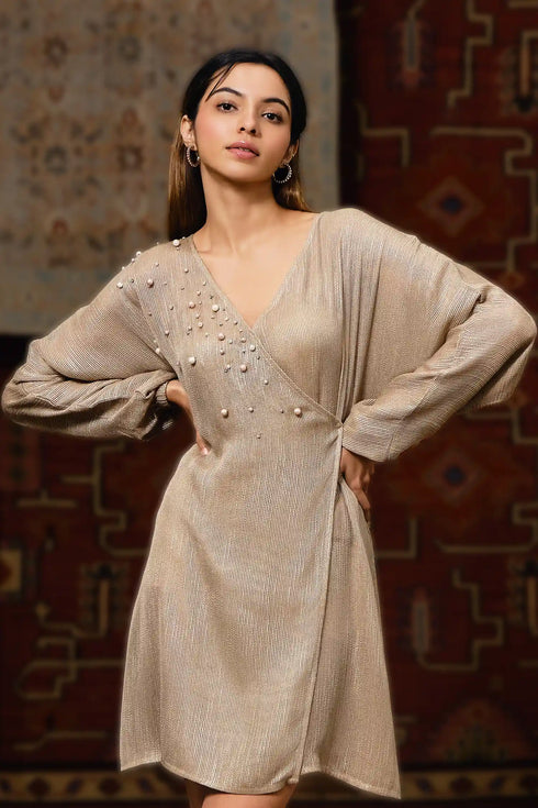 Rayne Self Woven Silk Kaftan